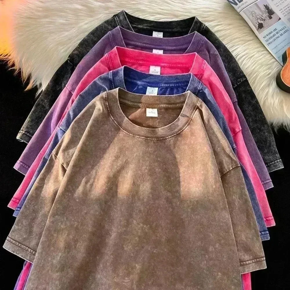 230G Cotton American Large Size T Shirts Men Summer Vintage Clothes Washed Tees Casual Short Sleeve Basic Male Tops
230G Cotton American Large Size T Shirts Men Summer Vintage Clothes Washed Tees Casual Short Sleeve Basic Male Tops