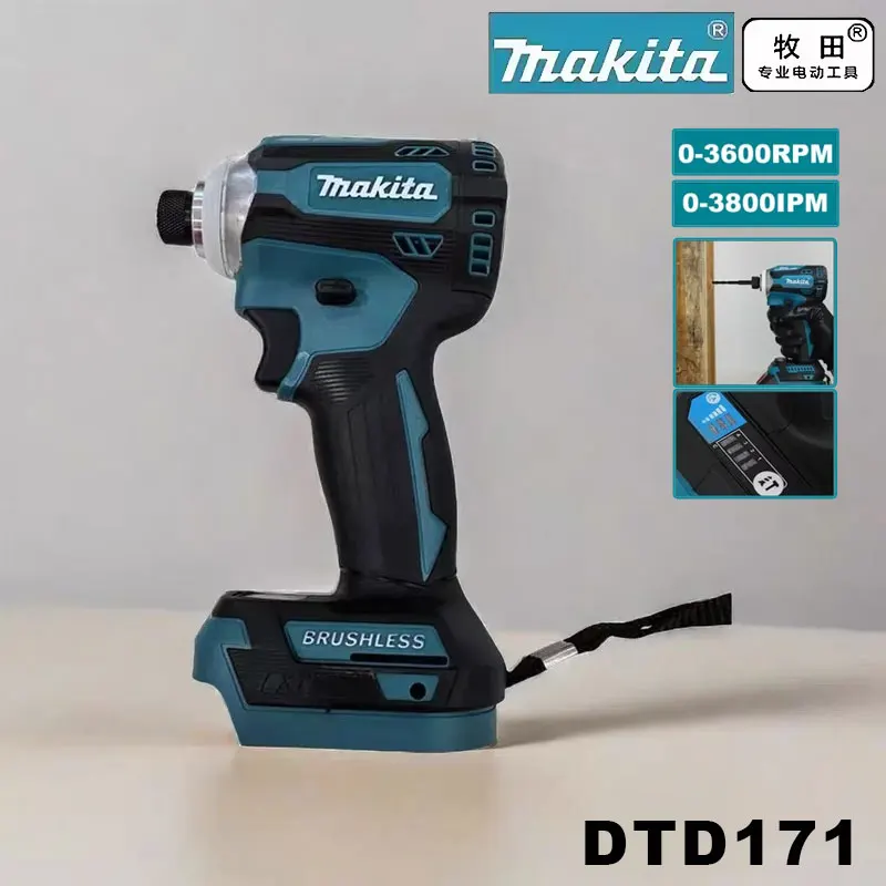 ✈️DTD171 Makita 18V Brushless Motor Impact Driver ✈️Screwdriver Cordless Rechargeable Drill Power Tool For 18V Battery✈️✈️ 
✈️DTD171 Makita 18V Brushless Motor Impact Driver ✈️Screwdriver Cordless Rechargeable Drill Power Tool For 18V Battery✈️✈️