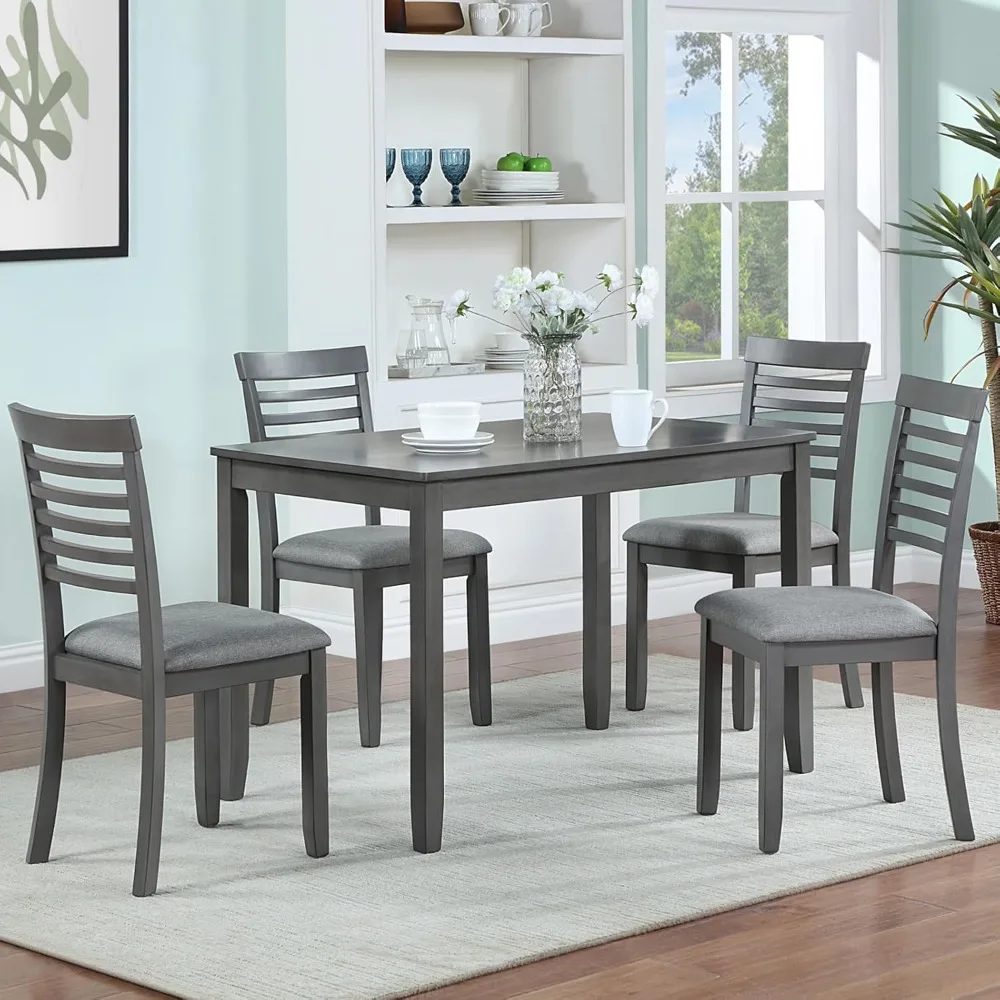 5-Piece Faux Marble Dining Table Set with Upholstered Chairs - Modern Rubber Wood Kitchen Table, 45.5" Stain-Resistant Family
5-Piece Faux Marble Dining Table Set with Upholstered Chairs - Modern Rubber Wood Kitchen Table, 45.5" Stain-Resistant Family