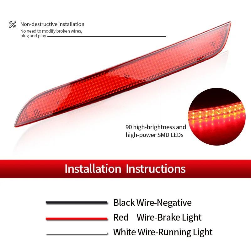 2 шт. светодиодных задних бамперных отражателей/фонарей стоп-сигнала/фонарей заднего хода для BMW F10 F11 F18 5-й серии 520d 520i 523i 525d 528i 530d 530i 535d 535i 550i
2 шт. светодиодных задних бамперных отражателей/фонарей стоп-сигнала/фонарей заднего хода для BMW F10 F11 F18 5-й серии 520d 520i 523i 525d 528i 530d 530i 535d 535i 550i