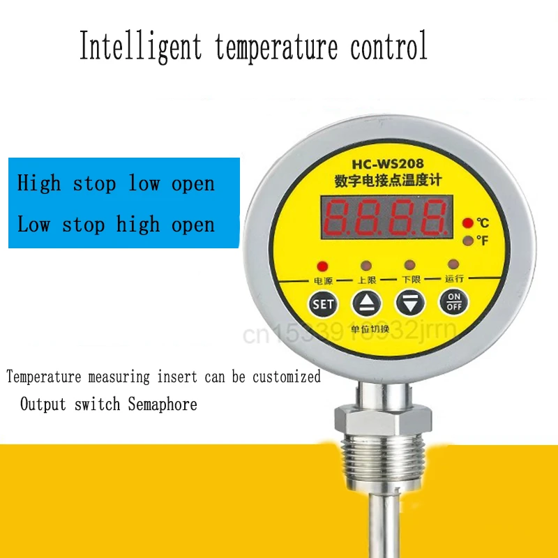 1pcs DigitalThermometer Integrated Intelligent Temperature Control Instrument Bimetallic Electric Contact Thermometer Adjustable
1pcs DigitalThermometer Integrated Intelligent Temperature Control Instrument Bimetallic Electric Contact Thermometer Adjustable
