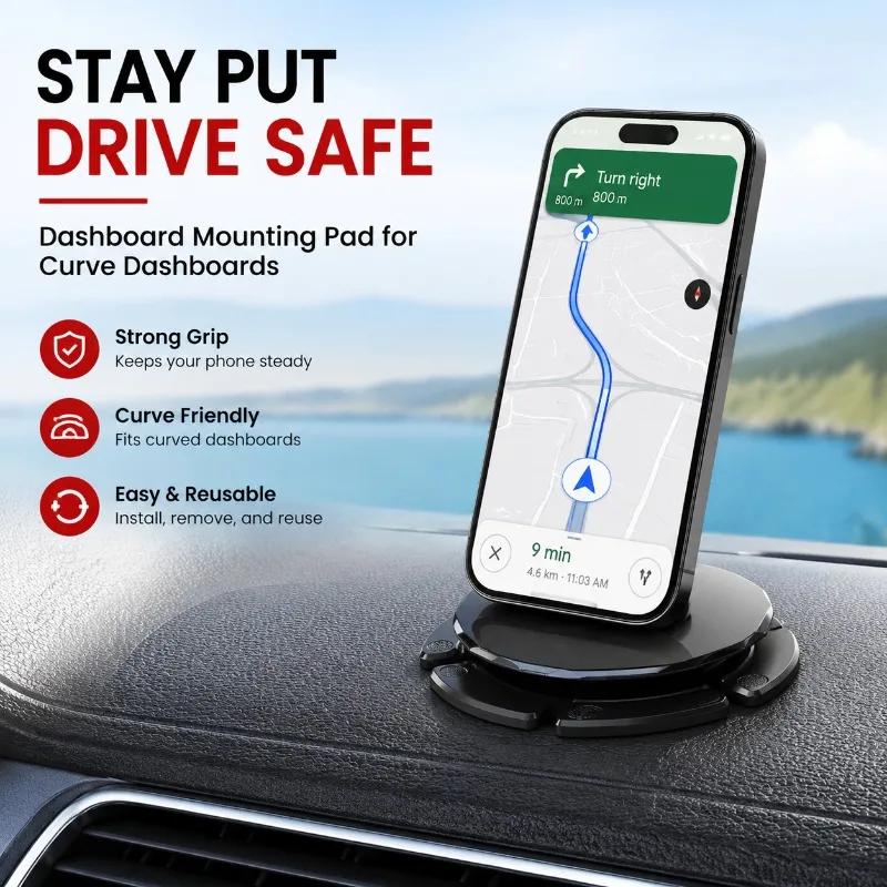 Dashboard Mounting Pad Suction Cup Phone Holder Adhesive Disk for Car Curve Dashboard
Dashboard Mounting Pad Suction Cup Phone Holder Adhesive Disk for Car Curve Dashboard