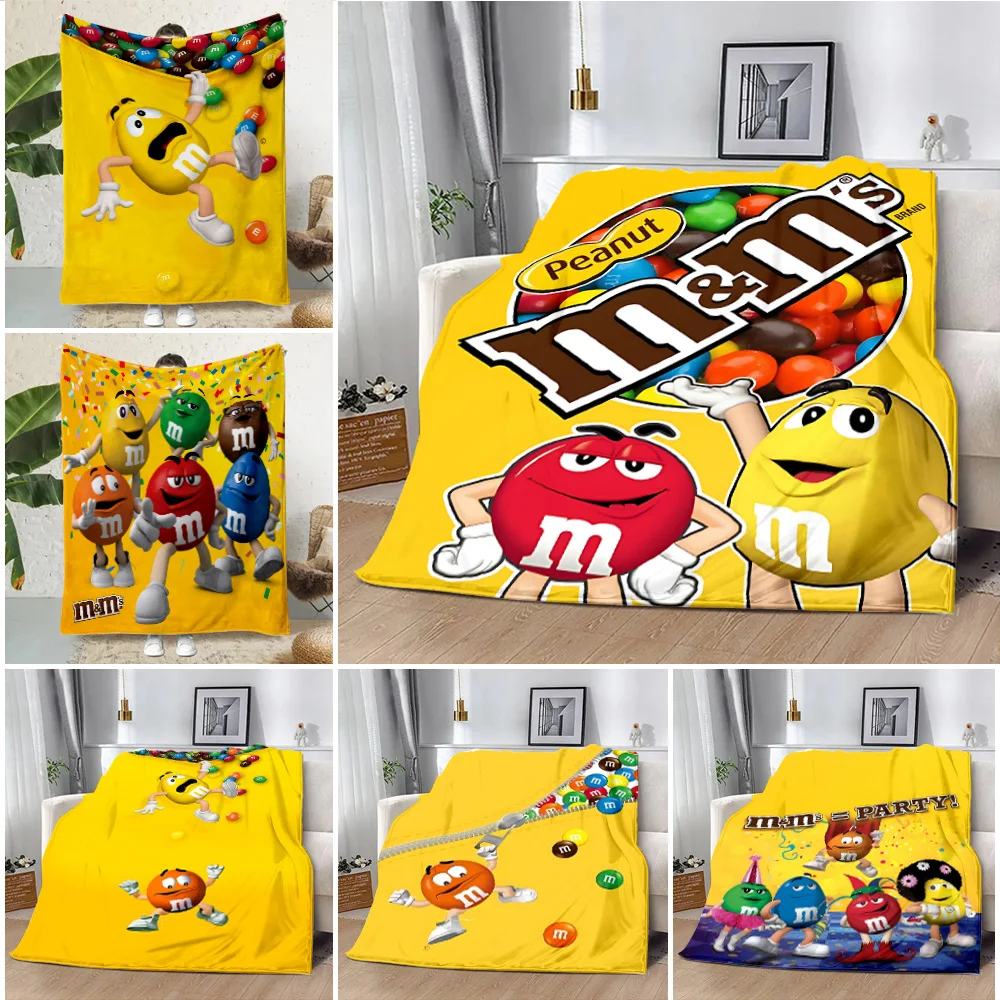 Cartoon Chocolate M-M&M's Logo Printed Blanket Picnic Blankets Warm Blanket Soft Comfortable Blanket Home Travel Birthday Gift
Cartoon Chocolate M-M&M's Logo Printed Blanket Picnic Blankets Warm Blanket Soft Comfortable Blanket Home Travel Birthday Gift