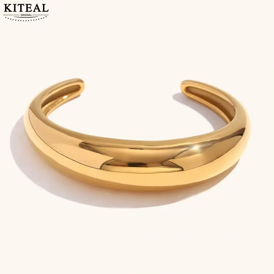 KITEAL Birthday Gift Gold color Gentlewoman Bangle Arc Smooth Open Bangle bracelet Girlfriend Birthday's Gift
KITEAL Birthday Gift Gold color Gentlewoman Bangle Arc Smooth Open Bangle bracelet Girlfriend Birthday's Gift