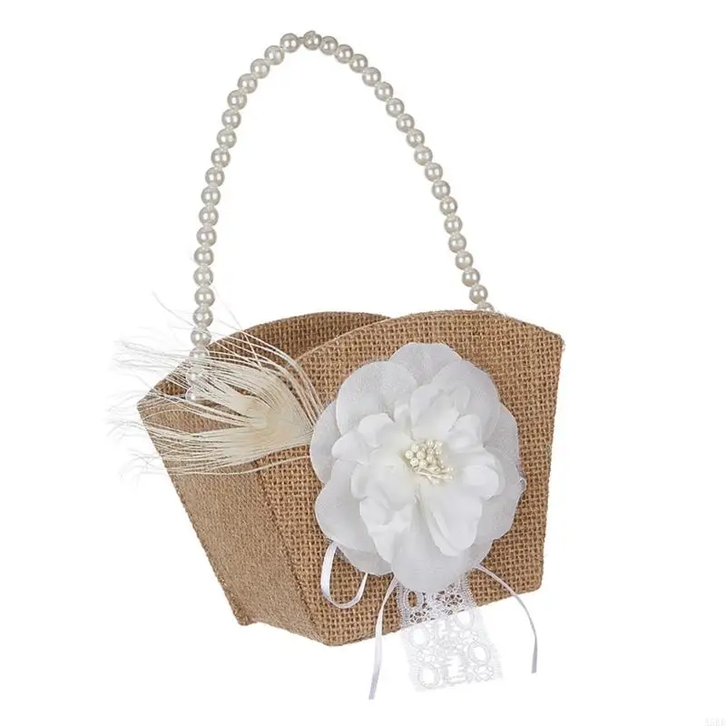 Decorative Basket Beautifully Crafted Flowers Girl Basket Shopping Basket for Wedding Ceremonies and Event
Decorative Basket Beautifully Crafted Flowers Girl Basket Shopping Basket for Wedding Ceremonies and Event