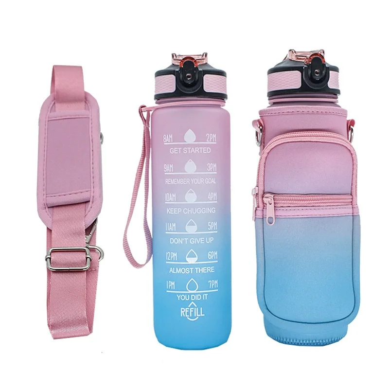 1000ml Gradient Time Scale Water Bottle, Leakproof Sports Jug BPA-Free for Gym Cycling Outdoor Travel Fitness
1000ml Gradient Time Scale Water Bottle, Leakproof Sports Jug BPA-Free for Gym Cycling Outdoor Travel Fitness