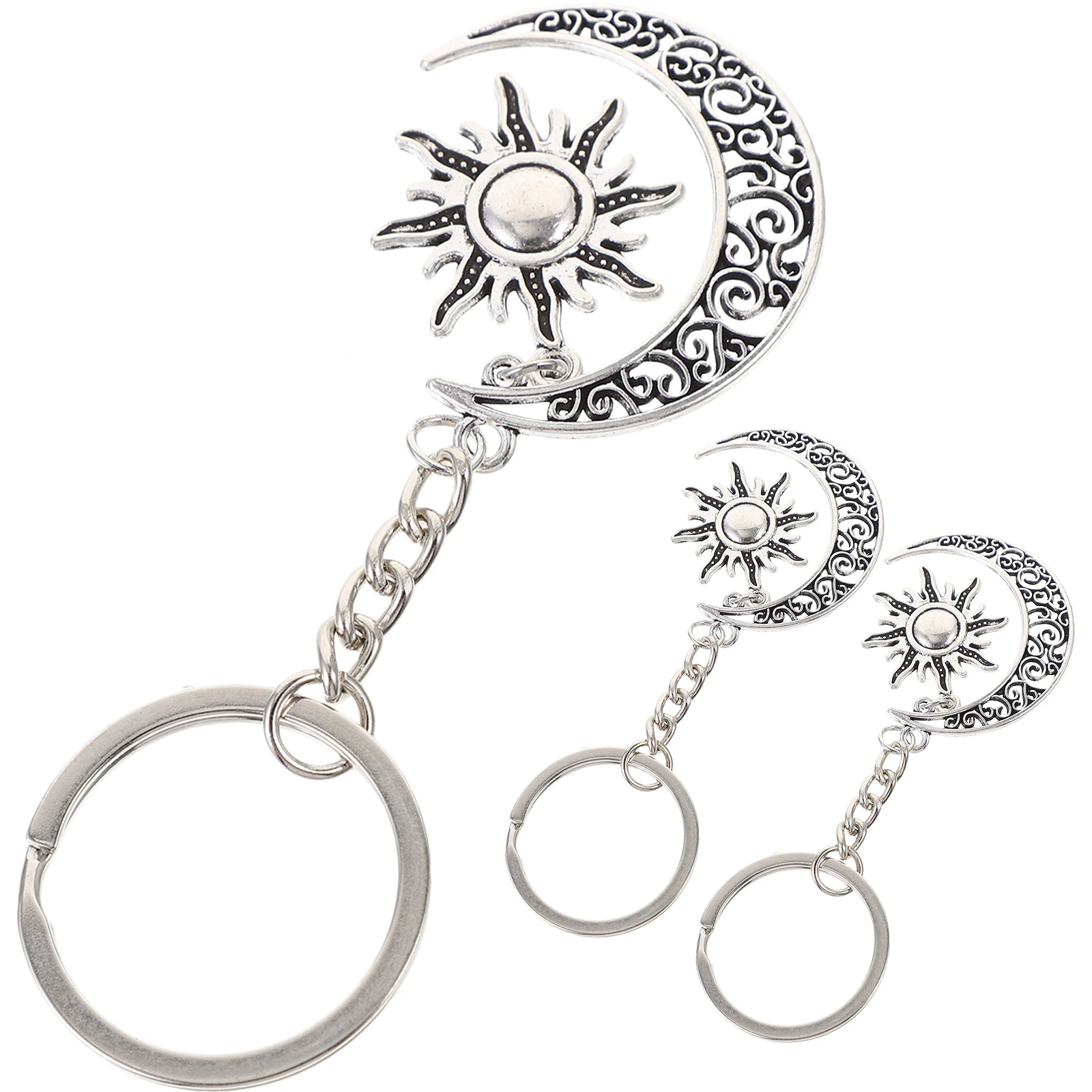 3 Pcs Sun Moon Keychains Retro Decorative Gifts School Awards Party Favors Aluminum Alloy Creative Key Hanging Decors Bag
3 Pcs Sun Moon Keychains Retro Decorative Gifts School Awards Party Favors Aluminum Alloy Creative Key Hanging Decors Bag