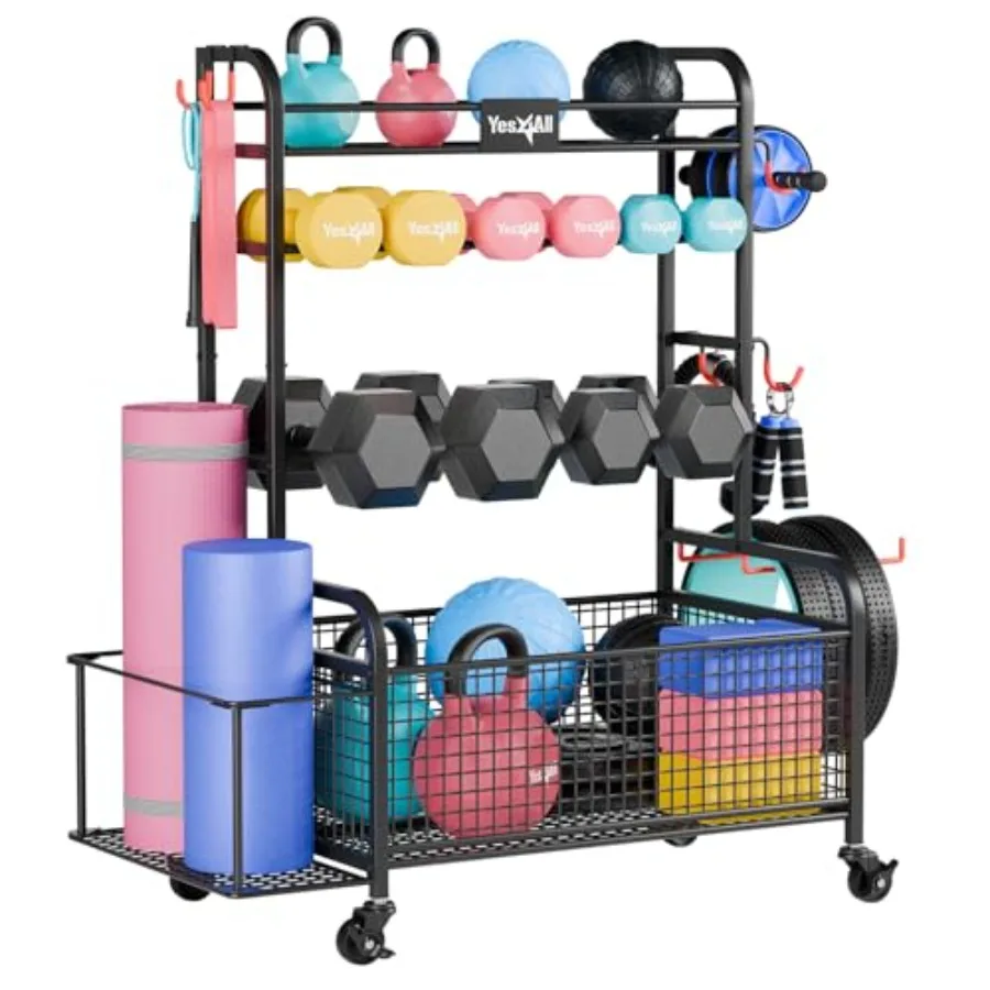 Dumbbell Rack Weight Rack for Home Gym Steel Black Storage Organizer for Dumbbells Kettlebells Yoga Mat Foam Roller and Balls A
Dumbbell Rack Weight Rack for Home Gym Steel Black Storage Organizer for Dumbbells Kettlebells Yoga Mat Foam Roller and Balls A