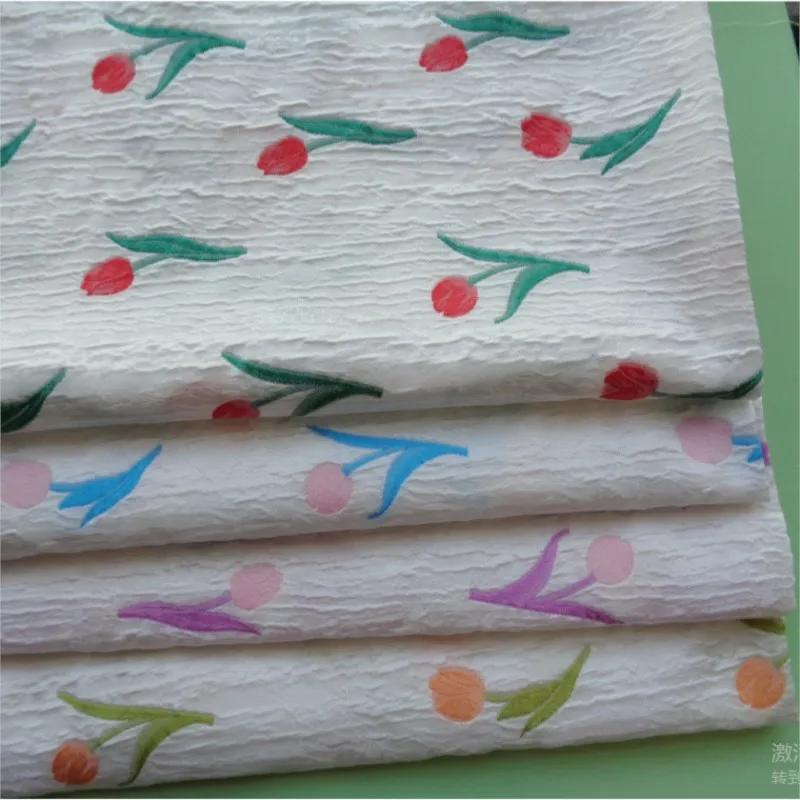 This neutral color vertical striped slightly wrinkled jacquard fabric soft and elegant dress has a
This neutral color vertical striped slightly wrinkled jacquard fabric soft and elegant dress has a