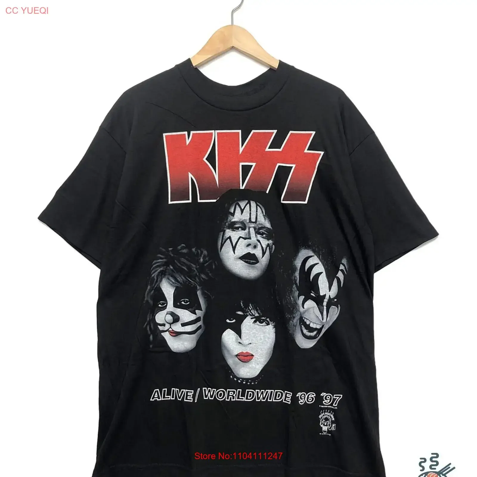 CRONIES KISS ALIVE WORLDWIDE 96 97 Tour T shirt Size L Black Men vintage Washed Breathable Versatile Casual
CRONIES KISS ALIVE WORLDWIDE 96 97 Tour T shirt Size L Black Men vintage Washed Breathable Versatile Casual