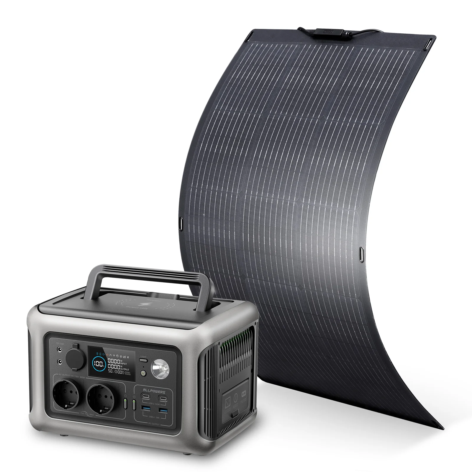 ALLPOWERS R600 Powerstation With Solarpanel 100W , LiFePO4 Battery 299Wh Camping Generator 600W Power Supply for Home Backup RV
ALLPOWERS R600 Powerstation With Solarpanel 100W , LiFePO4 Battery 299Wh Camping Generator 600W Power Supply for Home Backup RV