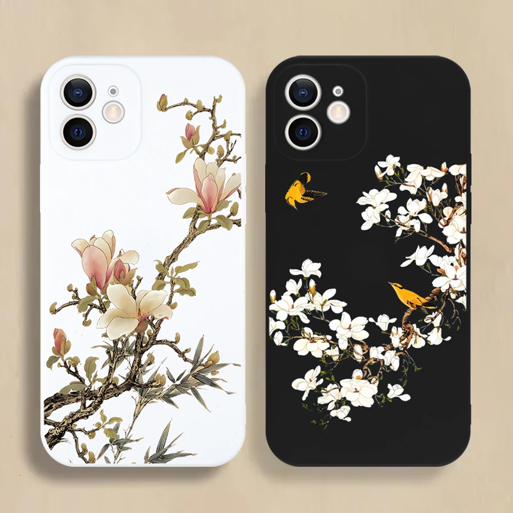 Fashion Flower and Bird Chinese style Phone Case For iPhone 16 15 14 13 12 11 Pro Max Mini X XS SE 7 8 Plus 16E Shockproof Cover
Fashion Flower and Bird Chinese style Phone Case For iPhone 16 15 14 13 12 11 Pro Max Mini X XS SE 7 8 Plus 16E Shockproof Cover