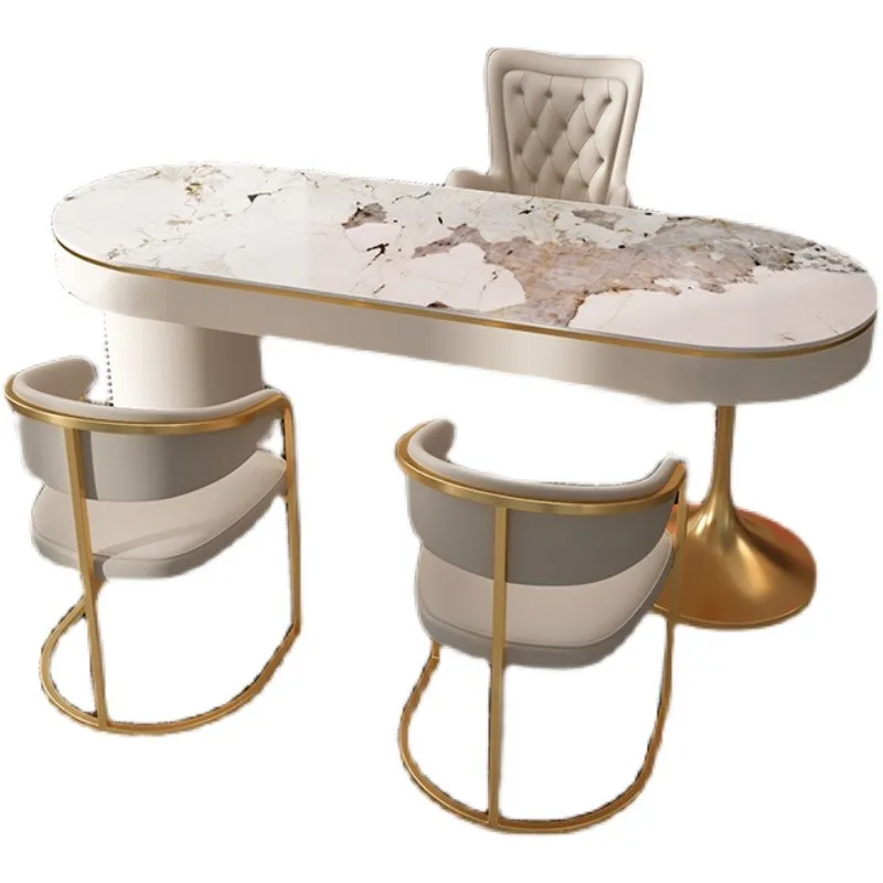 Light luxury rock slab desk Modern simple beauty Medical beauty consultation table Boss desk
Light luxury rock slab desk Modern simple beauty Medical beauty consultation table Boss desk