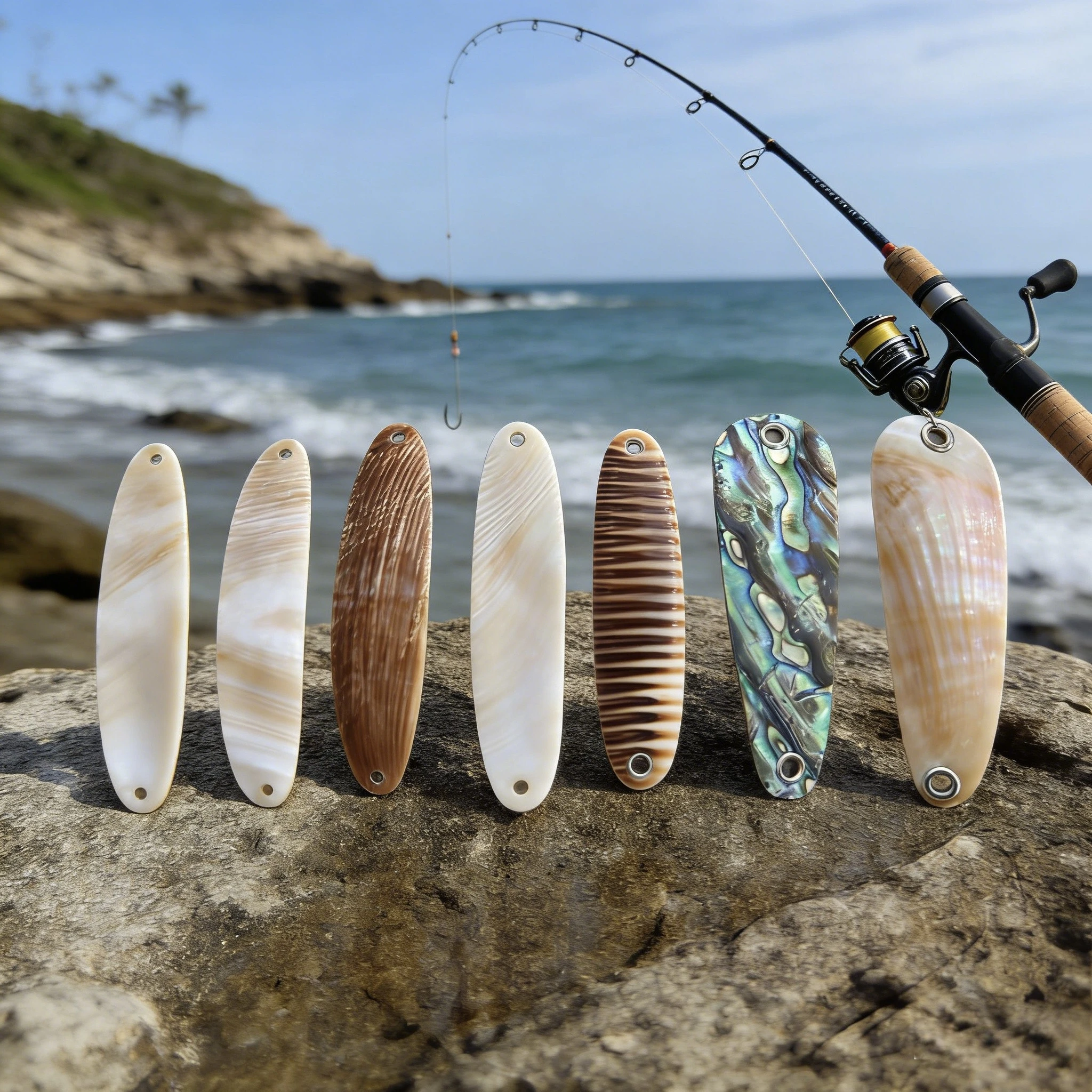 3pcs 7cm Random Artificial Biodegradable Seashell Fish Accessories Lure Seashell Bait Abalone Spoon Design for Trout Fishing
3pcs 7cm Random Artificial Biodegradable Seashell Fish Accessories Lure Seashell Bait Abalone Spoon Design for Trout Fishing