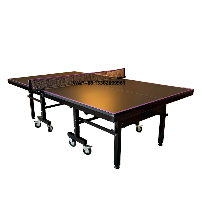 Factory Direct Supply Foldable Moveable 25mm Indoor Black Table Tennis Table with Pink Lines Durable MDF Construction
Factory Direct Supply Foldable Moveable 25mm Indoor Black Table Tennis Table with Pink Lines Durable MDF Construction