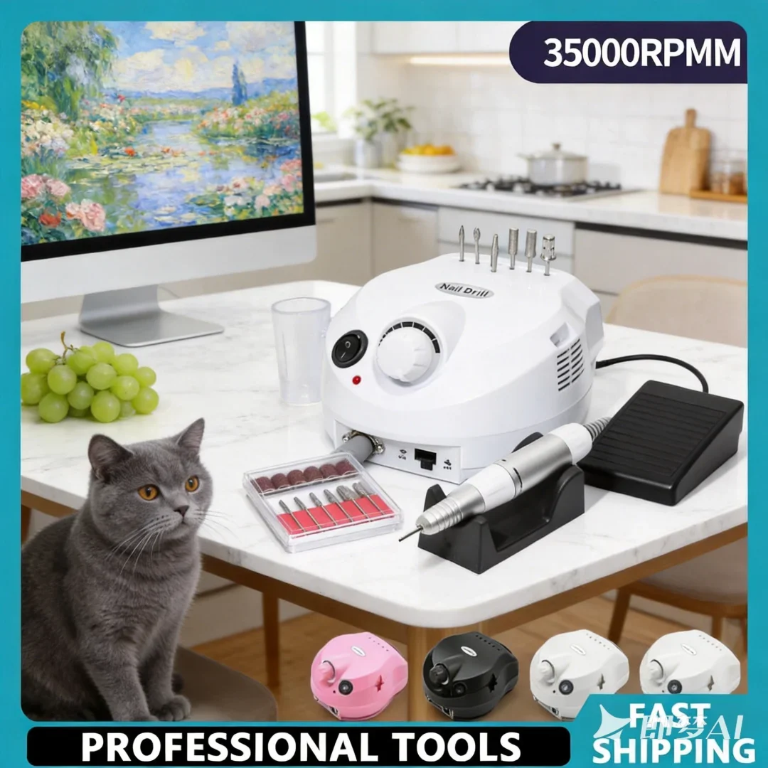 Luxuriant 35000RPM Electric Nail Drill Machine Cutter Set Nail Gel Polisher Exalted Nail Tools Couture Salon Equipment Sturdy
Luxuriant 35000RPM Electric Nail Drill Machine Cutter Set Nail Gel Polisher Exalted Nail Tools Couture Salon Equipment Sturdy