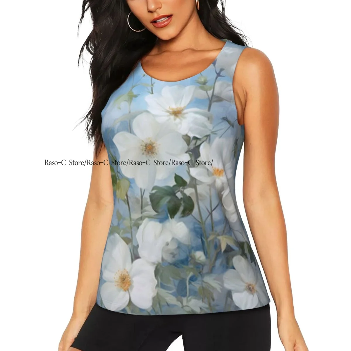 Women Sport tank Tops Loose Yoga Tops Quick Dry Workout Sport Tops Watercolor Flowers Background Yoga Shirt
Women Sport tank Tops Loose Yoga Tops Quick Dry Workout Sport Tops Watercolor Flowers Background Yoga Shirt