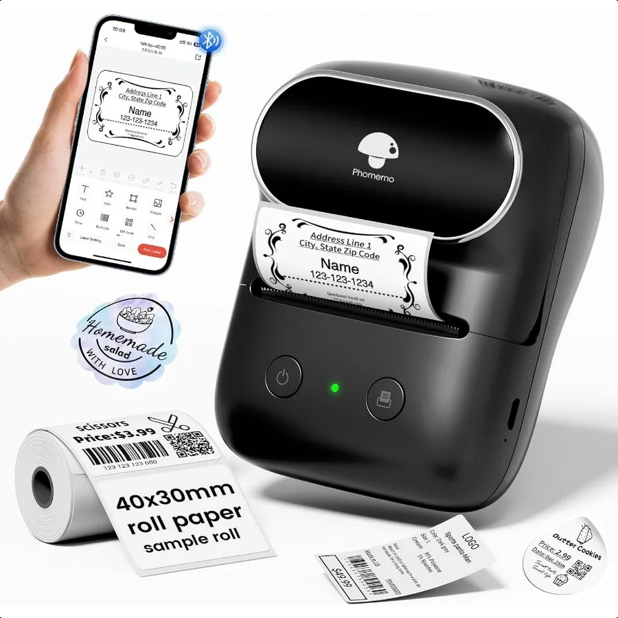 Label Maker M108 Addr Label Makers Easy to Use for Small Busin Home Office School 2 Inch Bluetooth Label Printer Sticker Printe
Label Maker M108 Addr Label Makers Easy to Use for Small Busin Home Office School 2 Inch Bluetooth Label Printer Sticker Printe