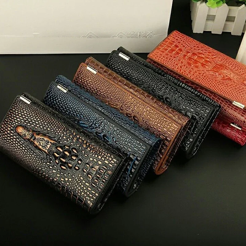 Women PU Leather Long Wallet Crocodile Pattern Handbag Large Capacity Clutch Phone Bag Coin Purse Card Card Holder for Party
Women PU Leather Long Wallet Crocodile Pattern Handbag Large Capacity Clutch Phone Bag Coin Purse Card Card Holder for Party