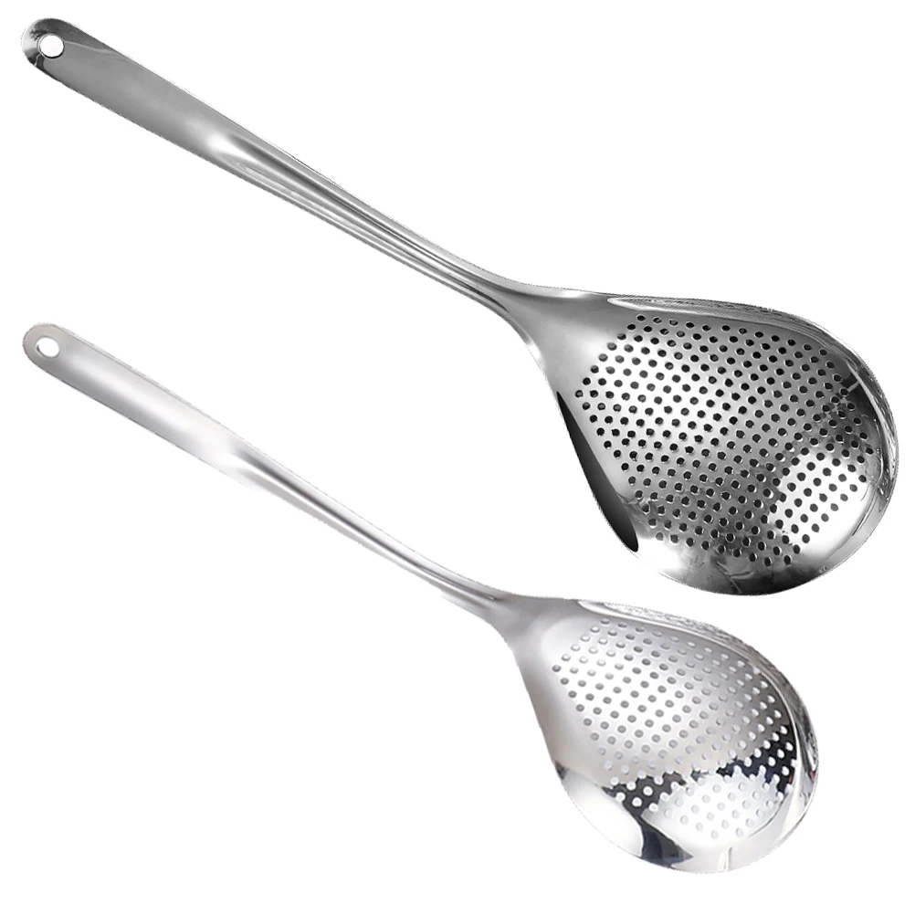 2pcs Stainless Steel Colander Spoon Small Large Mesh Strainer Spoons Kitchen Tool Pasta Noodle Silver Easy Clean Practical
2pcs Stainless Steel Colander Spoon Small Large Mesh Strainer Spoons Kitchen Tool Pasta Noodle Silver Easy Clean Practical
