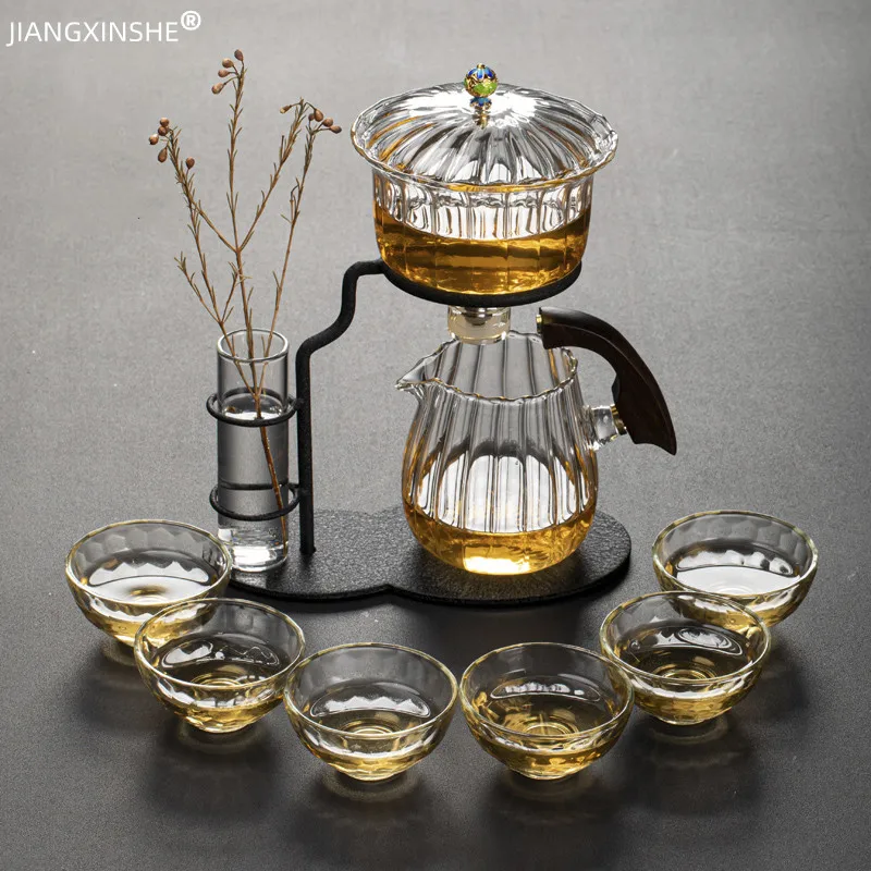 Creative Flower Arrangement Teapot Glass Lazy Automatic Tea Making Household Pu'er Scented Kung Fu tea Tea Set Infuser Drinking
Creative Flower Arrangement Teapot Glass Lazy Automatic Tea Making Household Pu'er Scented Kung Fu tea Tea Set Infuser Drinking