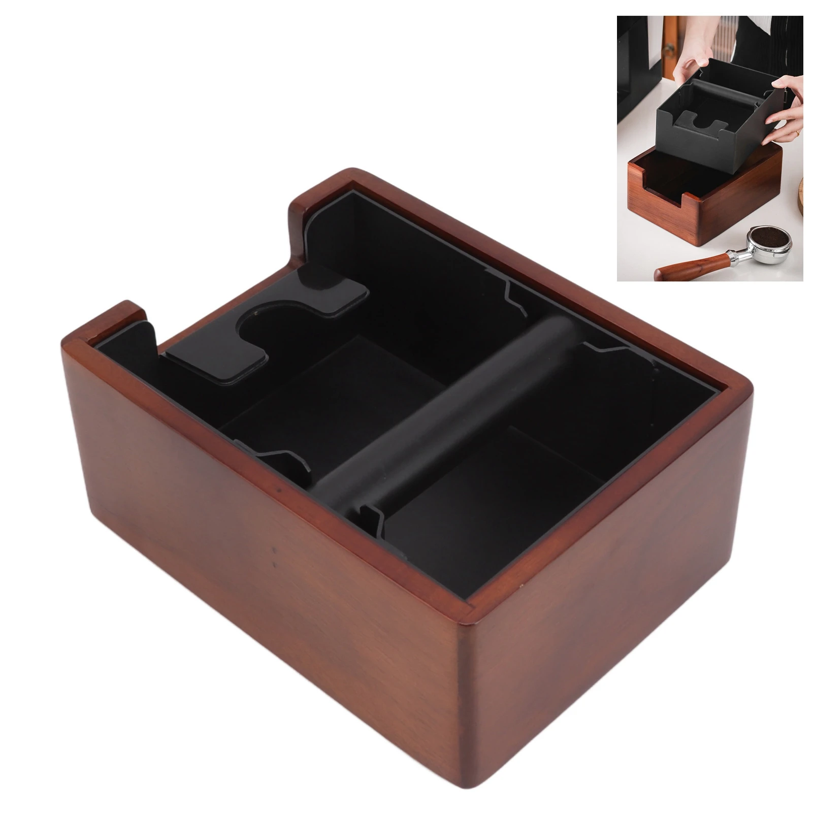 Coffee Knock Box Coffee Grounds Box with Handle Holder Coffee Grounds Bucket for Home Cafe
Coffee Knock Box Coffee Grounds Box with Handle Holder Coffee Grounds Bucket for Home Cafe