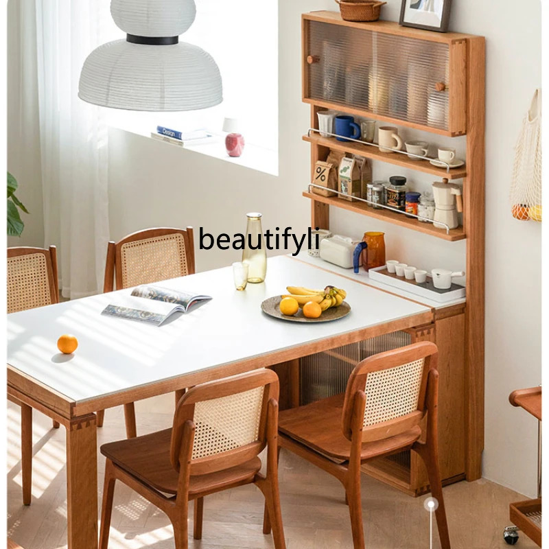 Sideboard Cabinet Dining Table Integrated Ultra-Thin Living Room Solid Wood Thin Cabinet Storage Buffet Wall Small Apartment
Sideboard Cabinet Dining Table Integrated Ultra-Thin Living Room Solid Wood Thin Cabinet Storage Buffet Wall Small Apartment