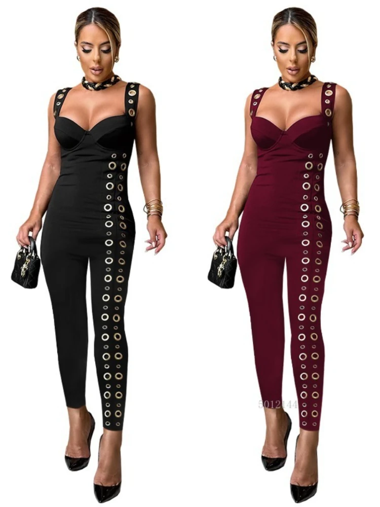 Women Sleeveless Eyelet Tank Jumpsuits 2025 Summer Vacation Beach Romper Playsuit One Piece Set Outfits
Women Sleeveless Eyelet Tank Jumpsuits 2025 Summer Vacation Beach Romper Playsuit One Piece Set Outfits