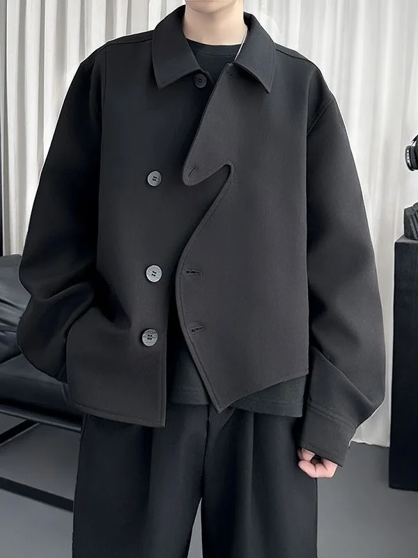 New Chinese Sle Irregular Button Men's ort Jaet Casual Suit Coat Spring Autumn Design Sensation Youth Faion Leisure Suit
New Chinese Sle Irregular Button Men's ort Jaet Casual Suit Coat Spring Autumn Design Sensation Youth Faion Leisure Suit
