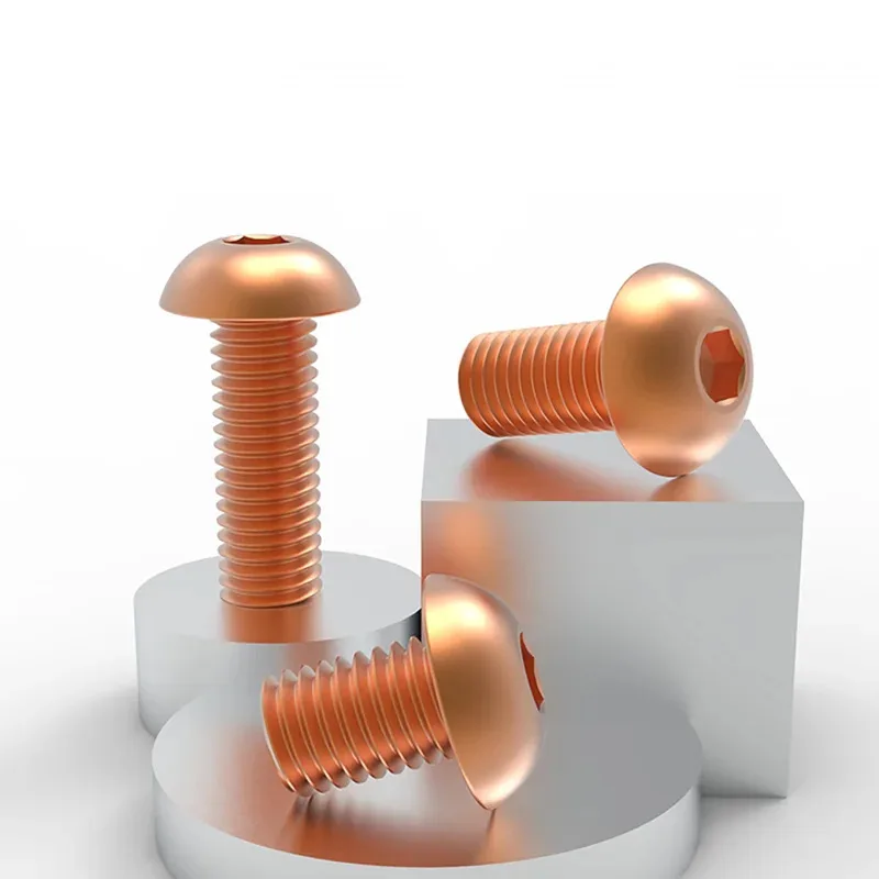 Red Copper Socket Head Screw for EMI Shielding Connections and Heat Sink Assembly M3 M4 M5 M6 M8
Red Copper Socket Head Screw for EMI Shielding Connections and Heat Sink Assembly M3 M4 M5 M6 M8