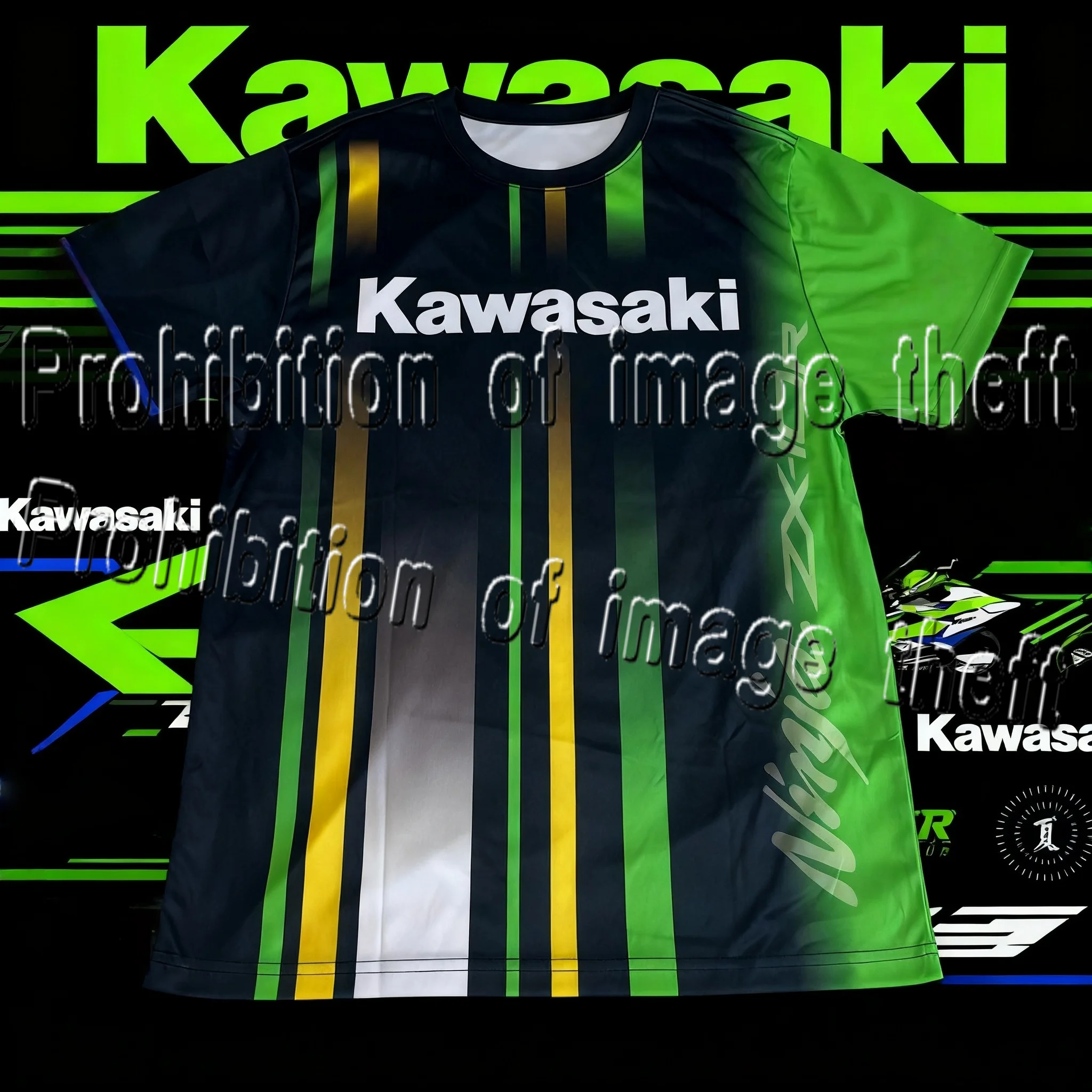 Kawasaki классическая зеленая, черная контрастная мотоциклетная быстросохнущая футболка с короткими рукавами для езды на велосипеде на дальние расстояния
Kawasaki классическая зеленая, черная контрастная мотоциклетная быстросохнущая футболка с короткими рукавами для езды на велосипеде на дальние расстояния