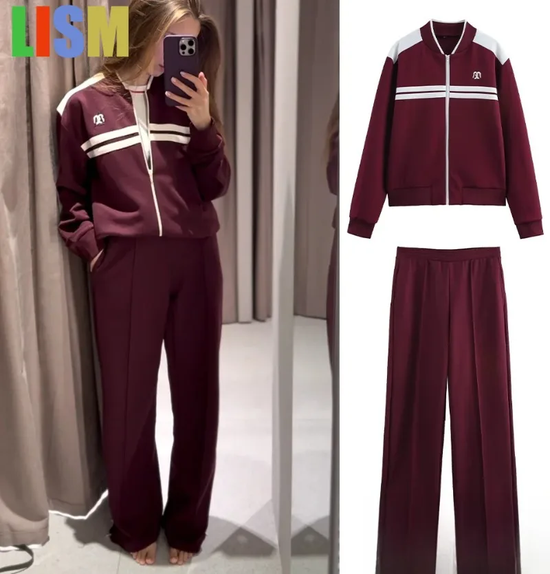 LISM Women outfit Vintage Jacket Set Zipper Jacket Elastic Waist Pants New 2025 Spring Fashion High Street Casual Female Set
LISM Women outfit Vintage Jacket Set Zipper Jacket Elastic Waist Pants New 2025 Spring Fashion High Street Casual Female Set