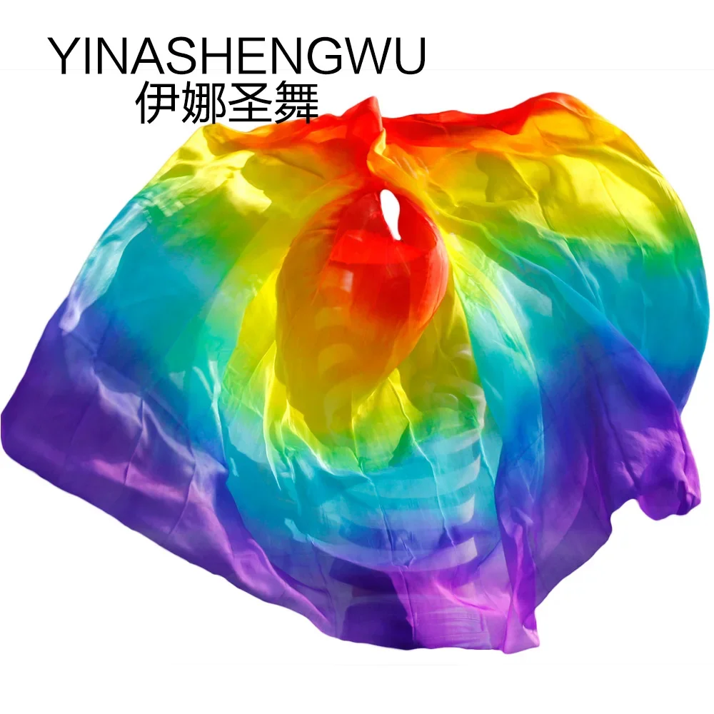 Newest Pure Silk Belly Dance Veils Belly Dance Scarf Silk Veils Practice Stage Performance Rainbow color
Newest Pure Silk Belly Dance Veils Belly Dance Scarf Silk Veils Practice Stage Performance Rainbow color