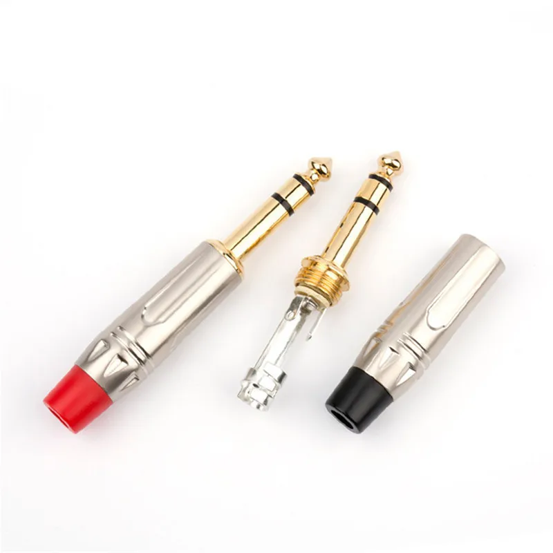 6.35mm Plug TRS Connector Audio Jack 3 Pole 6.35 6.5mm Consumer Electronics Speaker Terminal For Microphone Mixer Guitar Cable
6.35mm Plug TRS Connector Audio Jack 3 Pole 6.35 6.5mm Consumer Electronics Speaker Terminal For Microphone Mixer Guitar Cable