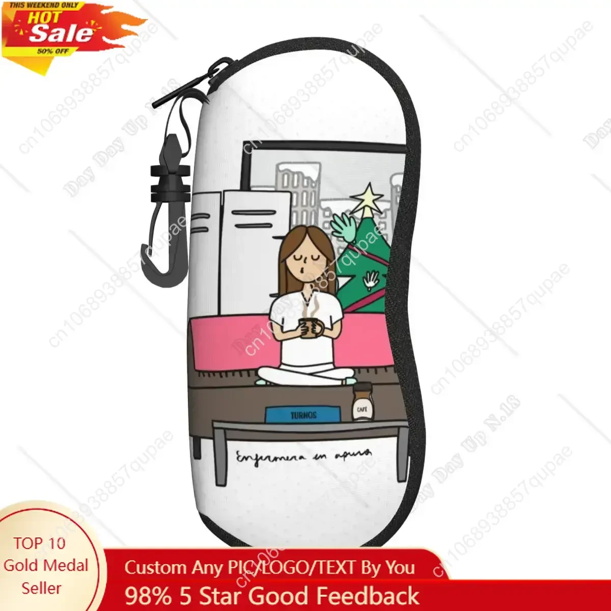 Xmas Enfermera En Apuros Doctor Nurse Glasses Case Men Women Student Accessories Eyeglasses Protector Vintage Glasses Box 
Xmas Enfermera En Apuros Doctor Nurse Glasses Case Men Women Student Accessories Eyeglasses Protector Vintage Glasses Box