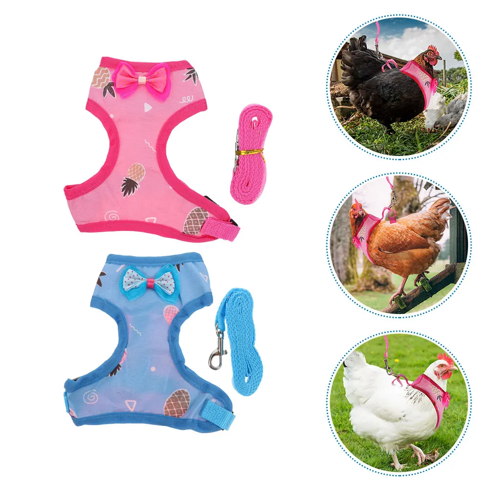 2 Sets Decorate Pet Chicken Vest Chest Strap Fabric Harness Leash Hen Walking Traction Rope
2 Sets Decorate Pet Chicken Vest Chest Strap Fabric Harness Leash Hen Walking Traction Rope