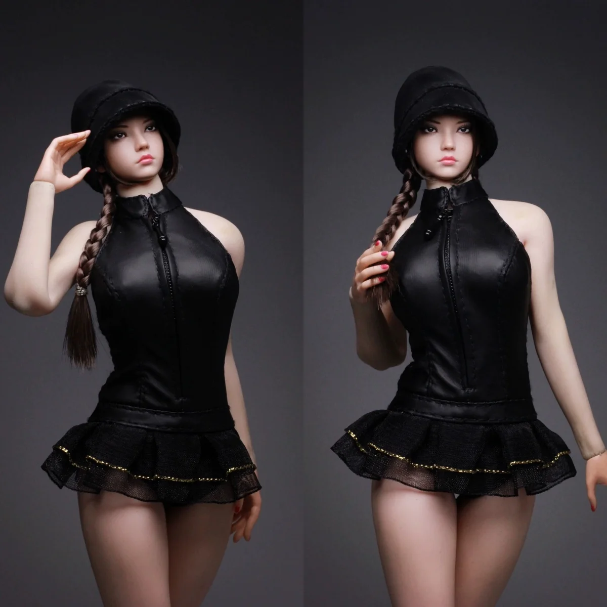 【No Figure】Handmade 1/6 Scale Female Soldier Accessory Black PU Fashion 2 Piece Set For 12inch Action Figure Model DIY
【No Figure】Handmade 1/6 Scale Female Soldier Accessory Black PU Fashion 2 Piece Set For 12inch Action Figure Model DIY