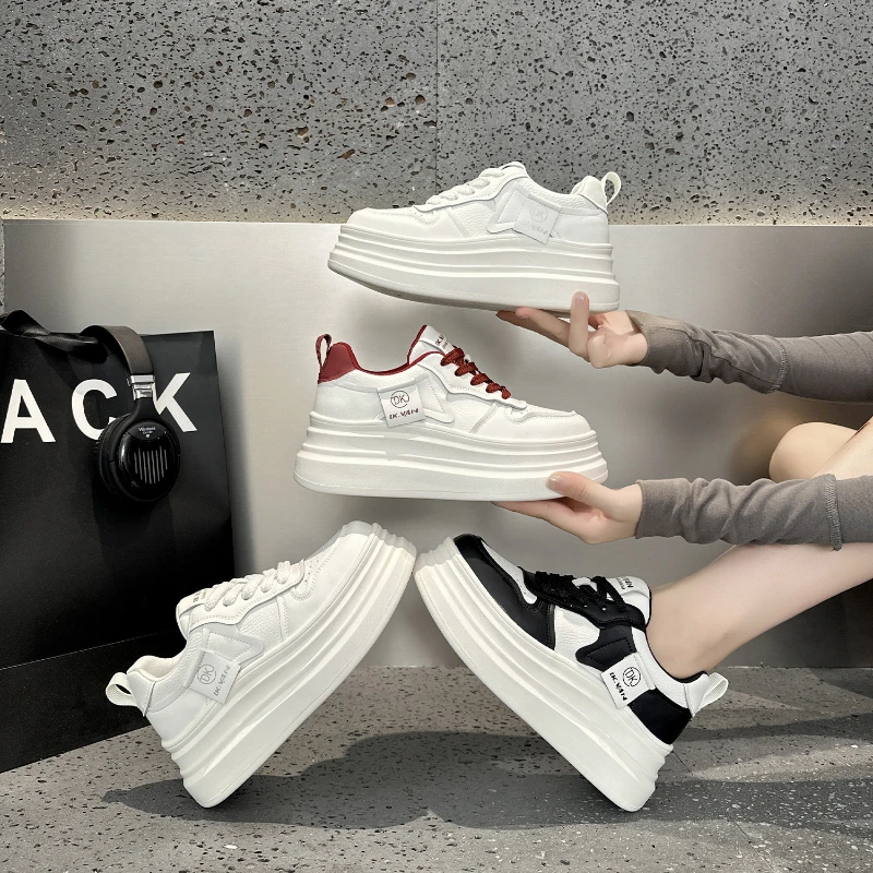 2025 New Autumn Thick-Soled Height-Increasing Sneakers For Women Platform Shoes For Small Breathable And Versatile White Shoes
2025 New Autumn Thick-Soled Height-Increasing Sneakers For Women Platform Shoes For Small Breathable And Versatile White Shoes