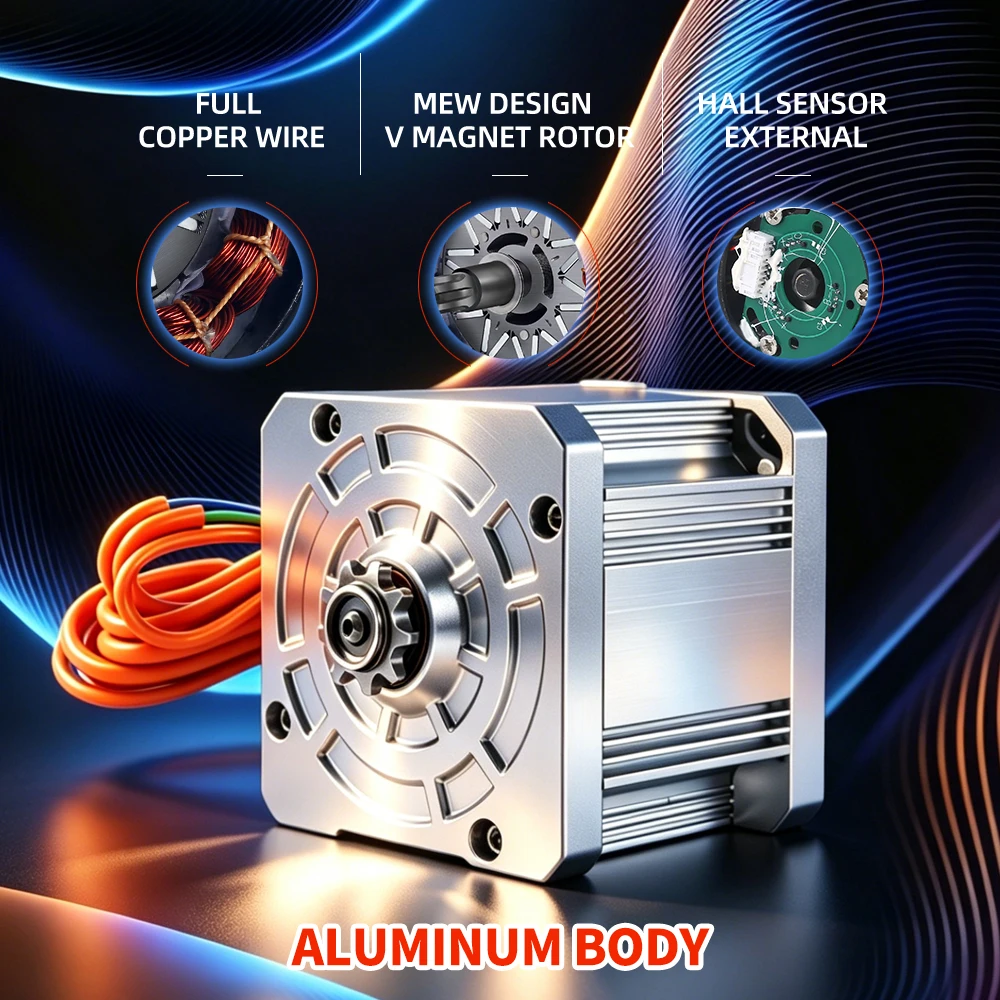 Kunray KR10 Electric Brushless DC Motor 72V 6500W Motor for Tuttio,Kugoo,Electric Motorcycle,Go Karts,ATV 100A 6000PMV
Kunray KR10 Electric Brushless DC Motor 72V 6500W Motor for Tuttio,Kugoo,Electric Motorcycle,Go Karts,ATV 100A 6000PMV