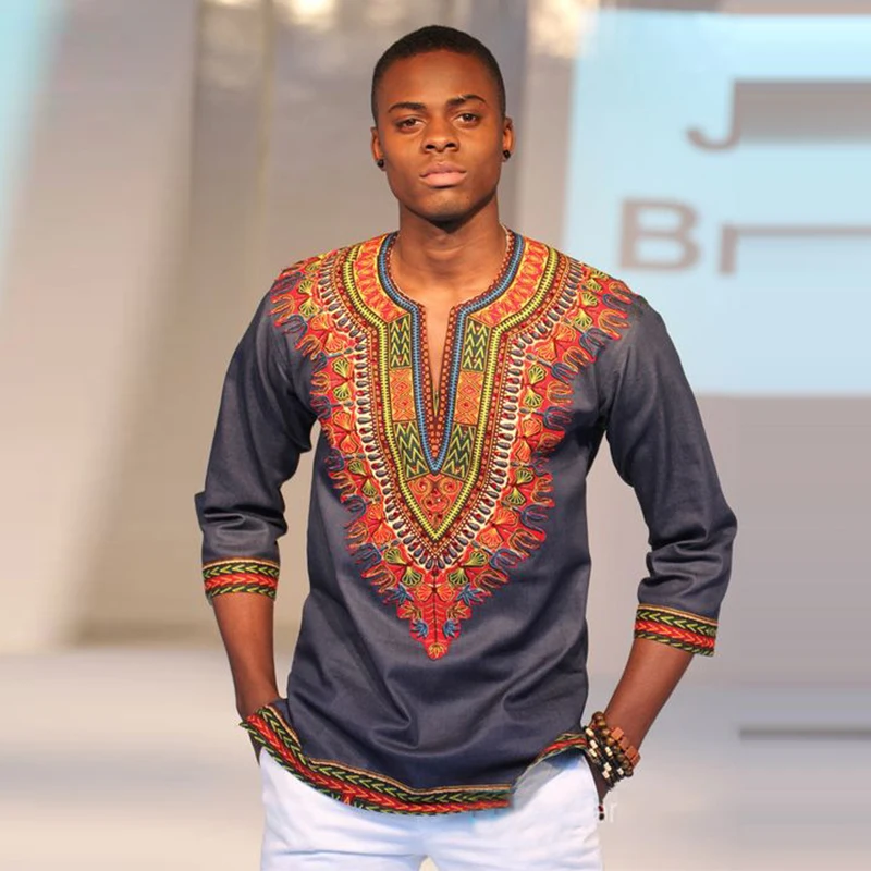Men's T-shirt Printed Tees African Black Grey Blended Casuel Homme Ethnic Half Sleeve Man Tops Streetwear Clothing
Men's T-shirt Printed Tees African Black Grey Blended Casuel Homme Ethnic Half Sleeve Man Tops Streetwear Clothing