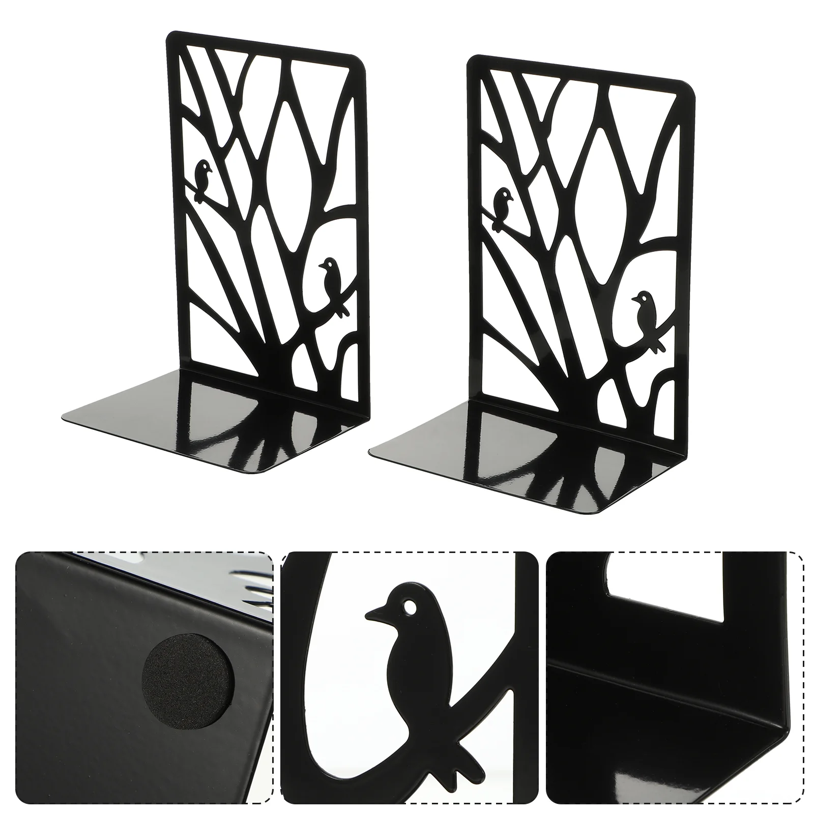 Bird Branches Book Stand Compact Holder Stopper Hollow Bookend Books Sturdy Ends Storage Rack Bookshelf Iron Organizer
Bird Branches Book Stand Compact Holder Stopper Hollow Bookend Books Sturdy Ends Storage Rack Bookshelf Iron Organizer