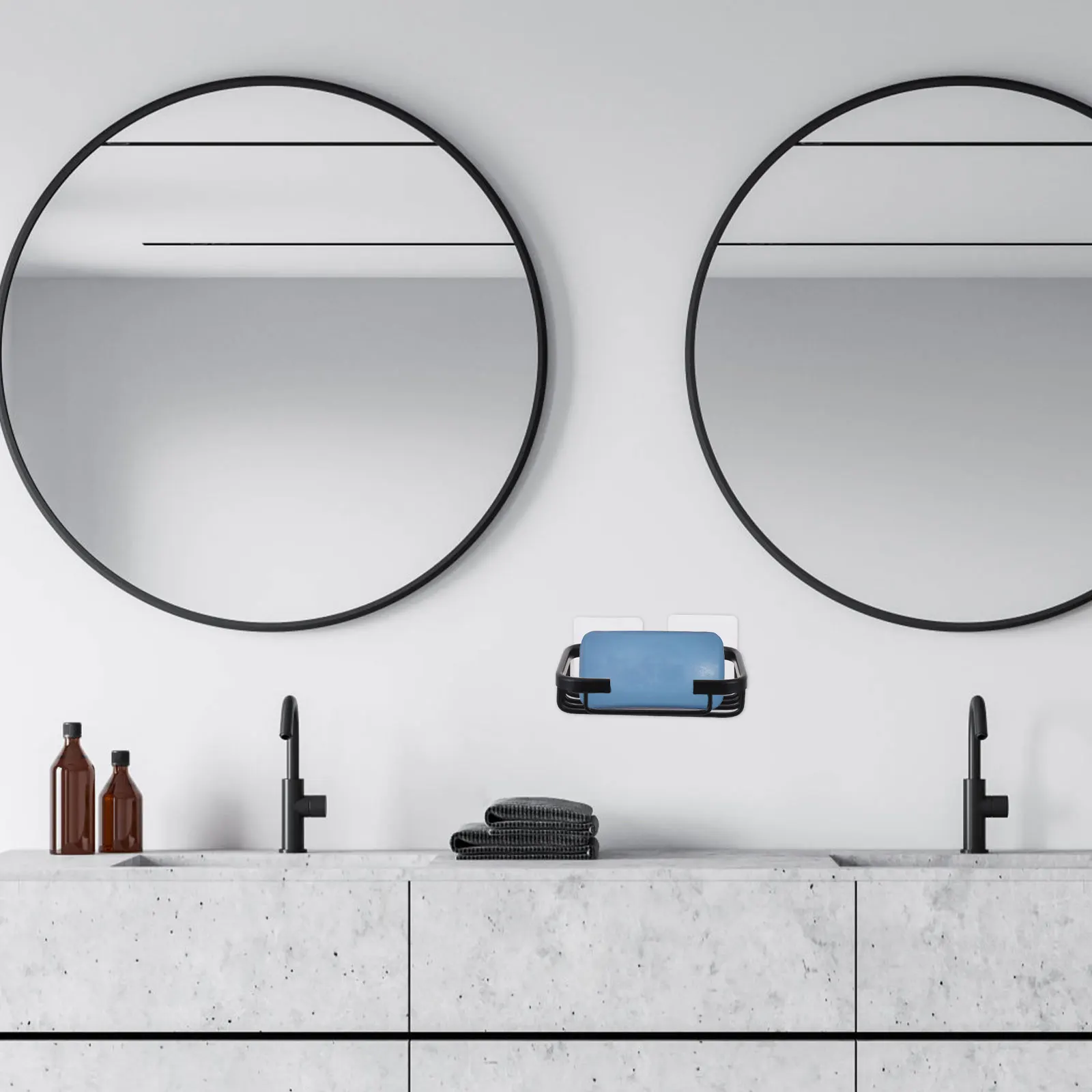 Wall Mounted Soap Holder Rack Self Draining Aluminum Soap Dish Organizer Bathroom Storage Rack Kitchen Sink No Drilling Easy
Wall Mounted Soap Holder Rack Self Draining Aluminum Soap Dish Organizer Bathroom Storage Rack Kitchen Sink No Drilling Easy