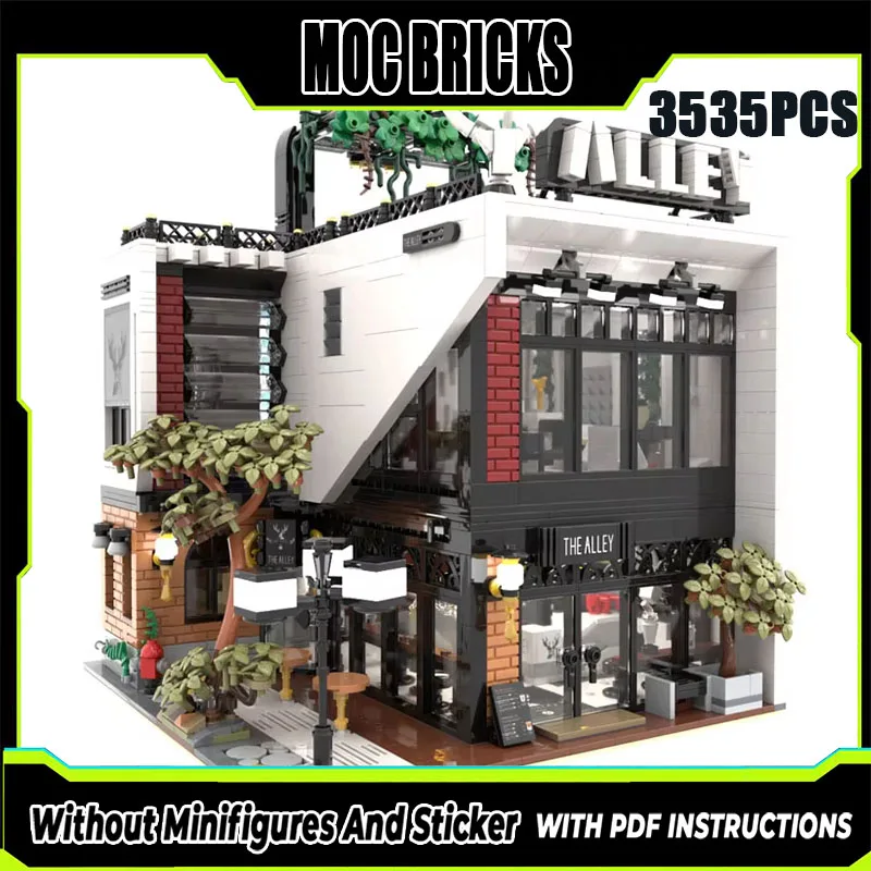 MOC Modern Street View Model Architecture Lujiao Lane Cafe Technology Modular Building Blocks Toys DIY Assembly Boy's Happiness
MOC Modern Street View Model Architecture Lujiao Lane Cafe Technology Modular Building Blocks Toys DIY Assembly Boy's Happiness