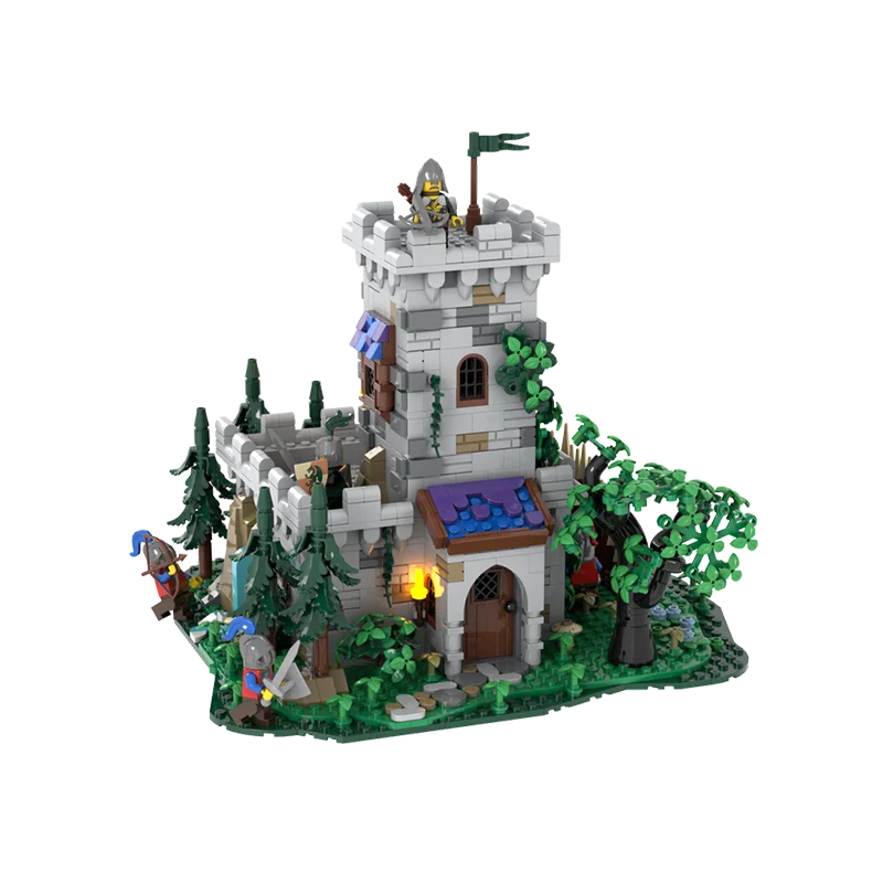 1619PCS Moc medieval building tower castle model DIY assembly building block toys children's birthday gift 
1619PCS Moc medieval building tower castle model DIY assembly building block toys children's birthday gift