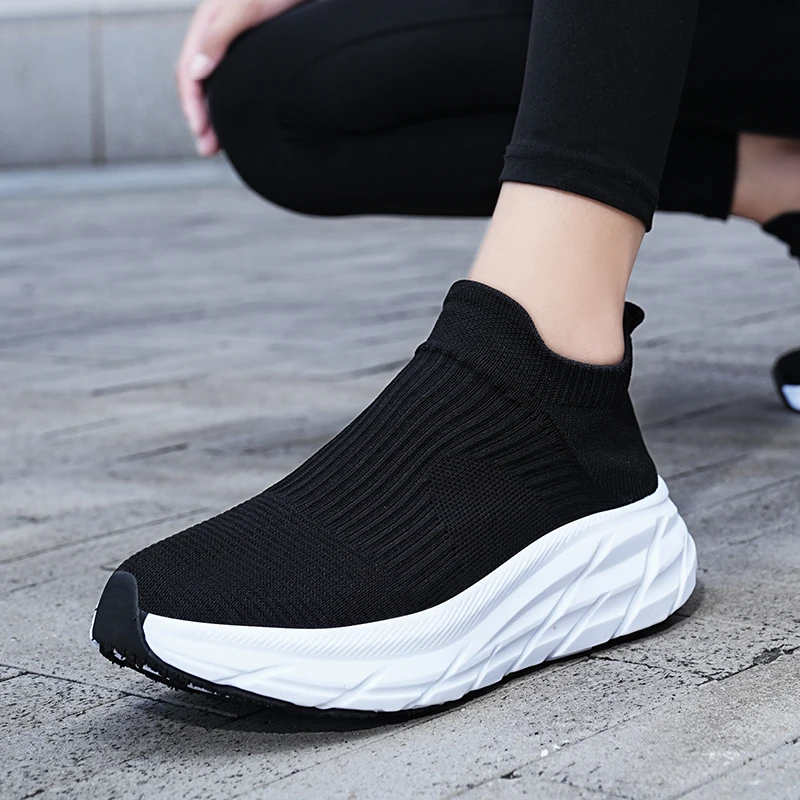 2025 New Light Sneakers Knitting Sock Sneakers Women Spring Summer Slip on Flat Shoes Plus Size Loafers Flats Walking
2025 New Light Sneakers Knitting Sock Sneakers Women Spring Summer Slip on Flat Shoes Plus Size Loafers Flats Walking