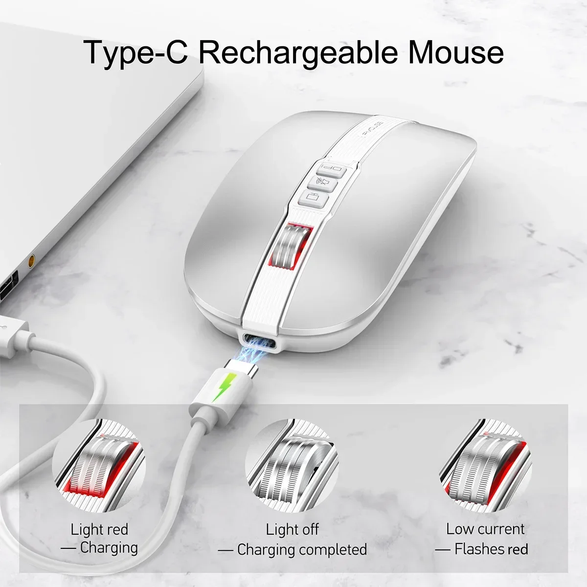YP For Laptop PC Gaming Mouse Rechargeable Ergonomic Silent Mice Gamer Dual Mode Bluetooth 2.4G Wireless Mouse 1600DPI Type-C
YP For Laptop PC Gaming Mouse Rechargeable Ergonomic Silent Mice Gamer Dual Mode Bluetooth 2.4G Wireless Mouse 1600DPI Type-C