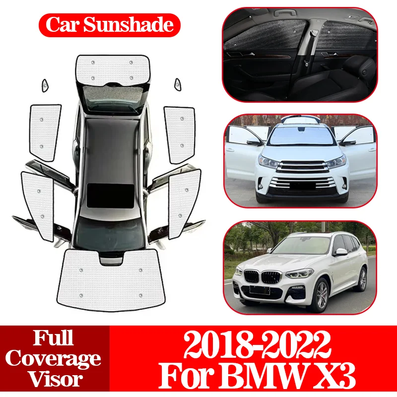 Для BMW X3 M Sport G01 2018 2019-2022 Автомобильный солнцезащитный козырек с полным покрытием, лобовое стекло, солнцезащитный козырек, УФ-защита, отражатель, солнцезащитный козырек
Для BMW X3 M Sport G01 2018 2019-2022 Автомобильный солнцезащитный козырек с полным покрытием, лобовое стекло, солнцезащитный козырек, УФ-защита, отражатель, солнцезащитный козырек