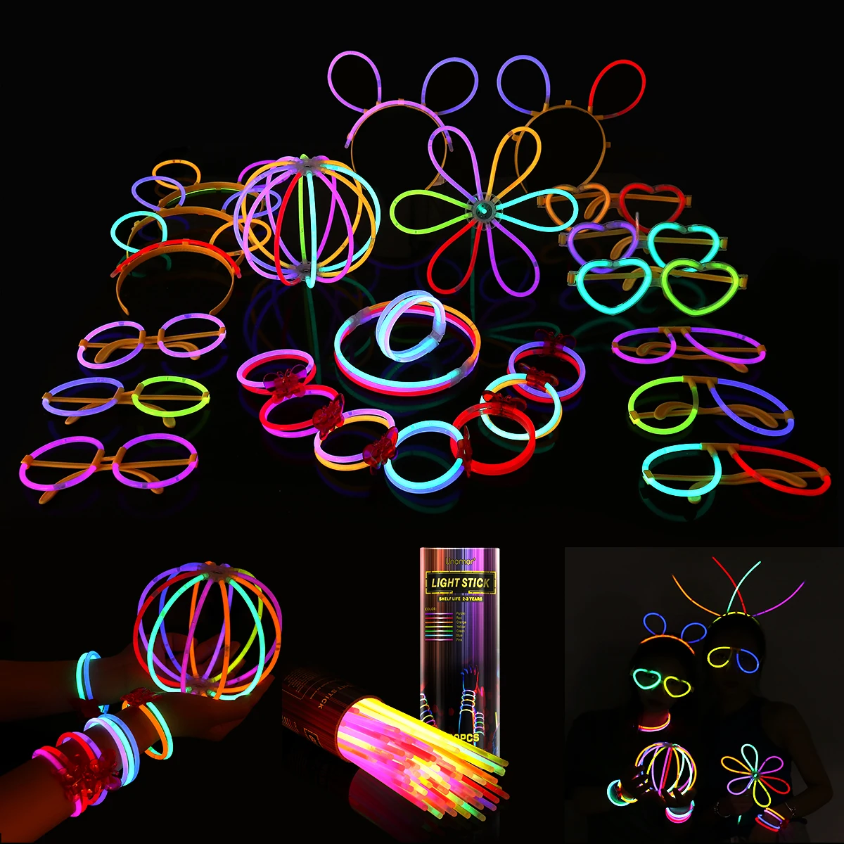 Glow Stick Set Bracelets Neon Sticks Light Necklace Necklaces Party Supplies Bulk & Glasses
Glow Stick Set Bracelets Neon Sticks Light Necklace Necklaces Party Supplies Bulk & Glasses