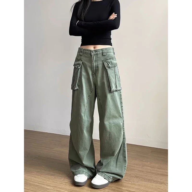 American Retro Mutil Pockets Gothic Y2k Cargo Pants Women 2000s Harajuku Baggy Wide Leg Trousers Streetwear Trashy Clothes
American Retro Mutil Pockets Gothic Y2k Cargo Pants Women 2000s Harajuku Baggy Wide Leg Trousers Streetwear Trashy Clothes