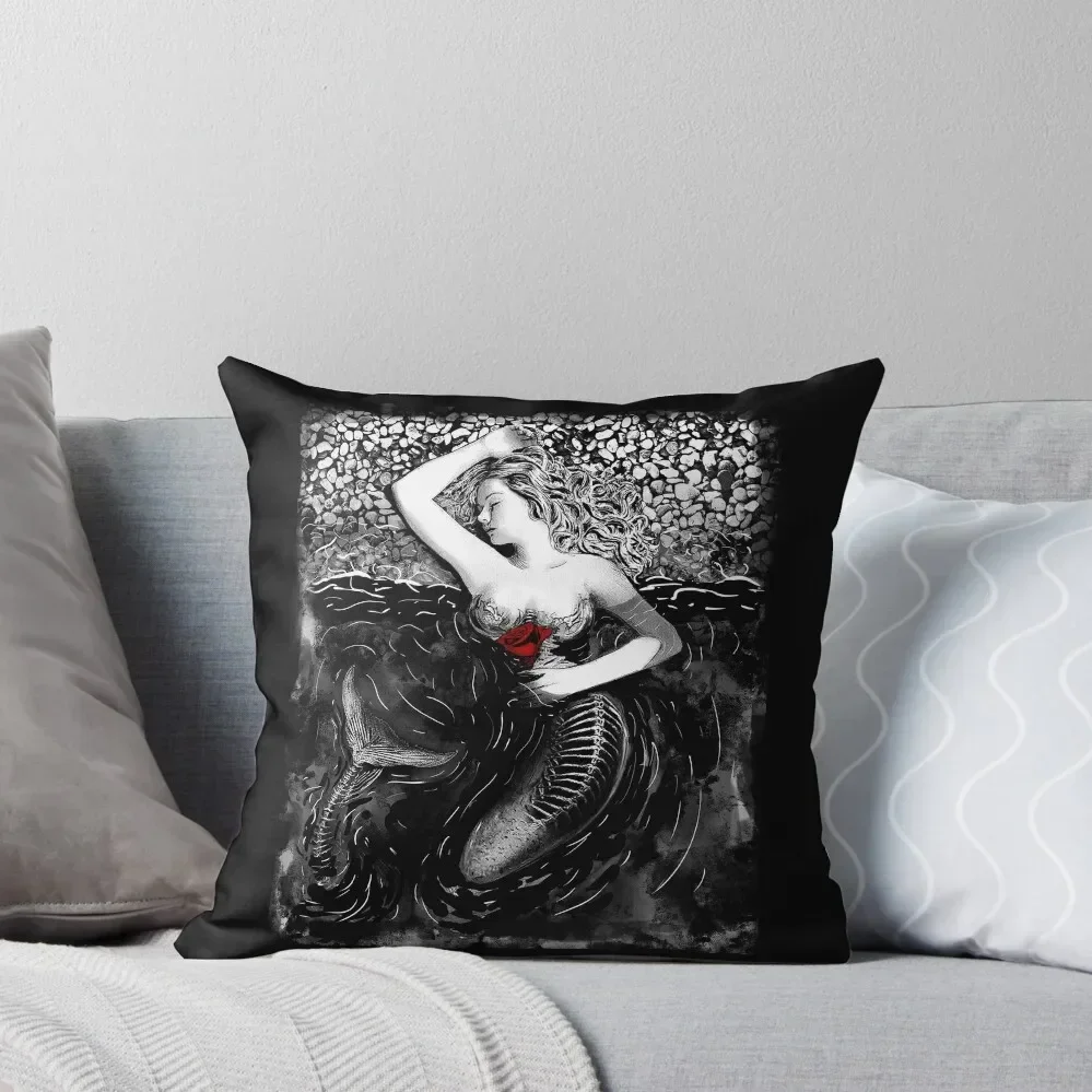 Gothic Dead mermaid with red rose - Dark manga art Throw Throw Pillow Sofa Decorative Covers sleeping pillows pillow 
Gothic Dead mermaid with red rose - Dark manga art Throw Throw Pillow Sofa Decorative Covers sleeping pillows pillow